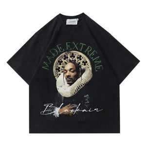 VILZSTUDIOS Extreme Graphic Rap Character Short T-Shirt