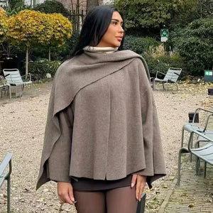 VILZSTUDIOS Elegant Knit Cloak Sweater