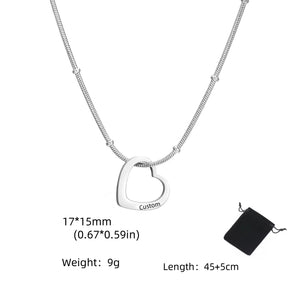 VILZSTUDIOS Customized Name Date Love Necklace