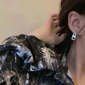 VILZSTUDIOS Unique Hip Hop Grunge Stud Earrings