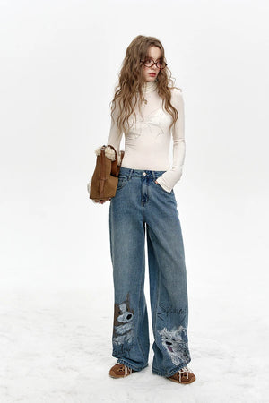 VILZSTUDIOS Sequined Bowknot Turtleneck Slim Top