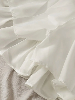 VILZSTUDIOS Sexy High Waist Pleated A-Line Skirt