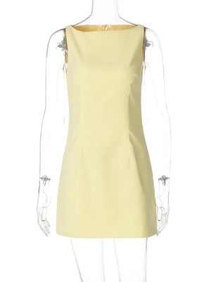 VILZSTUDIOS Elegant Sleeveless Sexy Mini Dress