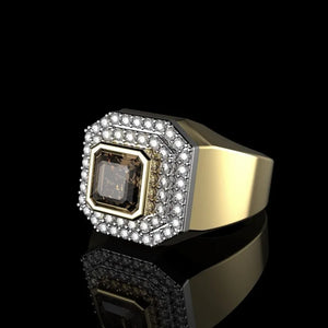 VILZSTUDIOS Luxury Gold Silver White Stones Ring