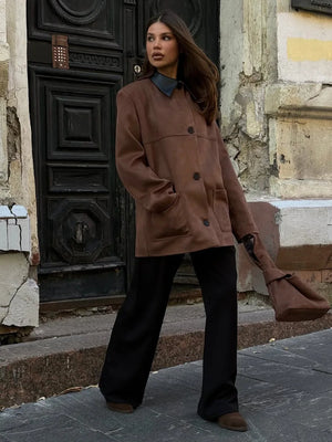 VILZSTUDIOS Oversized Suede Jacket