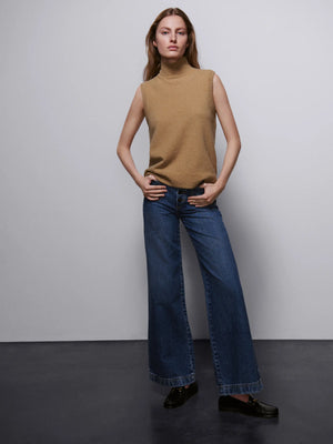 VILZSTUDIOS Turtleneck Wool Blend Sleeveless Sweater
