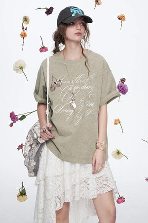 VILZSTUDIOS Diamond Sequined Casual Cotton T-Shirt
