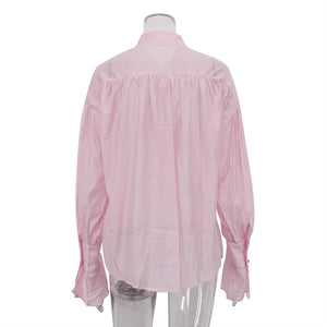 VILZSTUDIOS Versatile Fashionable Collared Flare Blouse