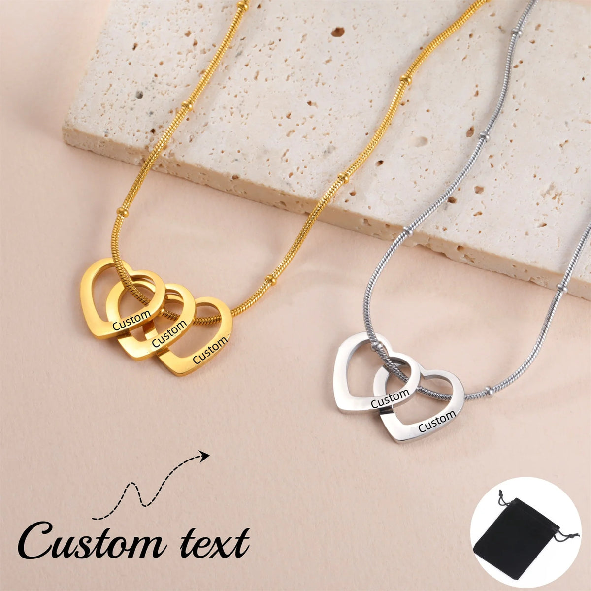 VILZSTUDIOS Customized Name Date Love Necklace