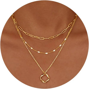 VILZSTUDIOS Layered 14k Gold Plated Necklaces