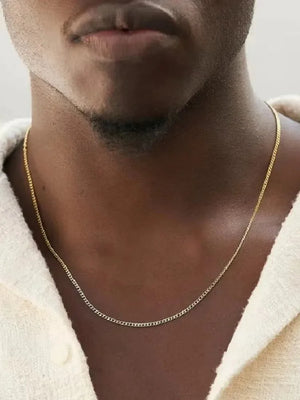 VILZSTUDIOS Men Stylish Stainless Steel Cuban Chain Necklace