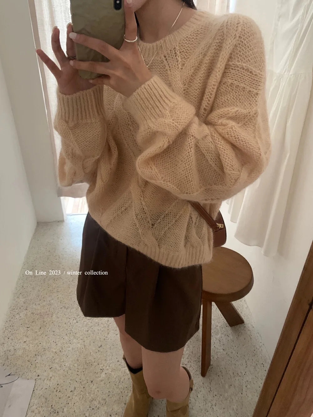VILZSTUDIOS Soft Loose Knit Sweater