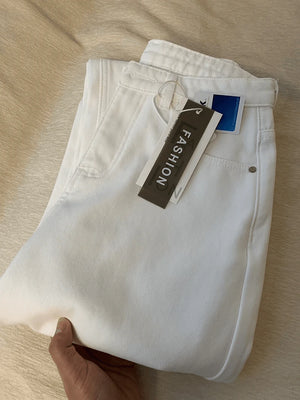 VILZSTUDIOS High Waist Slim Fit Straight Jeans