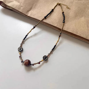VILZSTUDIOS Elegant Natural Party Stone Necklace
