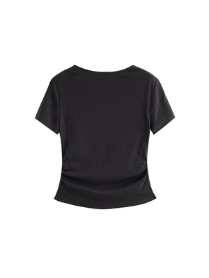 VILZSTUDIOS Slim Fit Square Neck T-Shirt