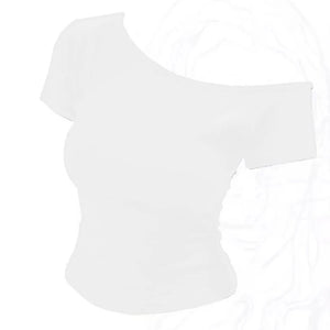 VILZSTUDIOS Slim Fit Off-Shoulder T-Shirt