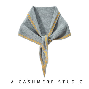 VILZSTUDIOS High Quality Autumn Winter Women 100% Cashmere Scarves 2025 NoveltyTriangular Knitted Warm Female Scarf Shawl130*35