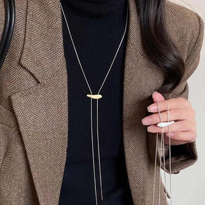 VILZSTUDIOS Stylish Metal Long Pull Necklaces