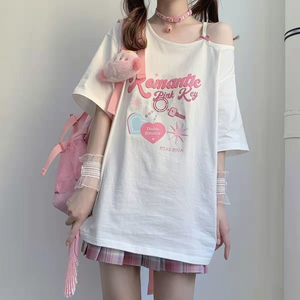 VILZSTUDIOS Sweet Bow Round Neck Romantic T-Shirt