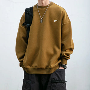 VILZSTUDIOS Soft Boy Letter Embroidery Sweatshirt