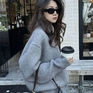 VILZSTUDIOS Cozy Korean Knit Pullover Sweater
