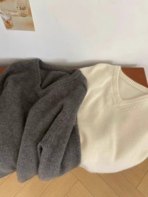 VILZSTUDIOS Cozy Knit Loose Long Sleeve Sweater