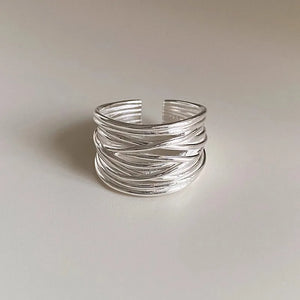 VILZSTUDIOS Geometric Punk Wide Open Finger Ring