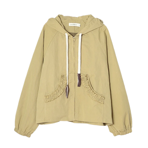VILZSTUDIOS Beige Casual Loose Trendy Outwear Jacket