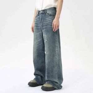 VILZSTUDIOS American Style Loose Fit Straight Jeans