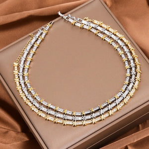 VILZSTUDIOS 1Pc Zircon High-End Necklace