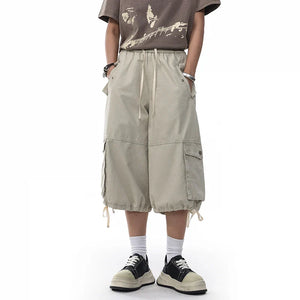 VILZSTUDIOS Loose Wide Leg Cargo Jorts