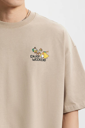 VILZSTUDIOS Mountain Printed Cotton T-Shirt