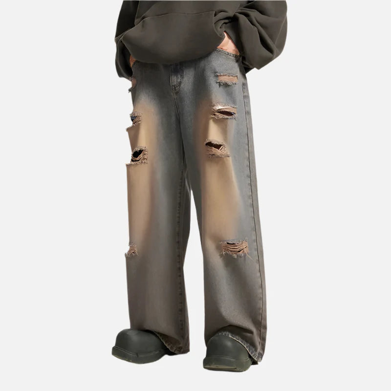 VILZSTUDIOS Vintage Ripped Grunge Jeans