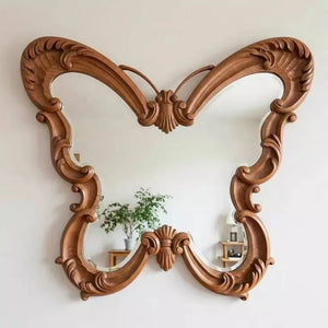 VILZSTUDIOS Irregular Big Decorative Mirrors Retro Luxury Bedroom Wall Make Up Mirror Vanity Aesthetic Girls Espelho Room Decoration