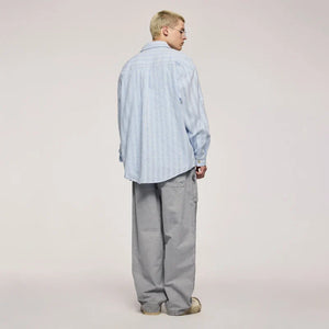 VILZSTUDIOS Stylish Striped Loose Blouse Shirt