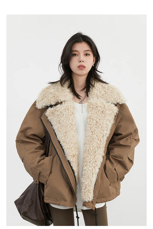 VILZSTUDIOS Chic Loose Retro Cotton Jacket