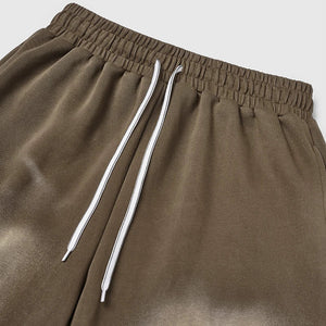 VILZSTUDIOS Washed Straight Wide Leg Casual Pants