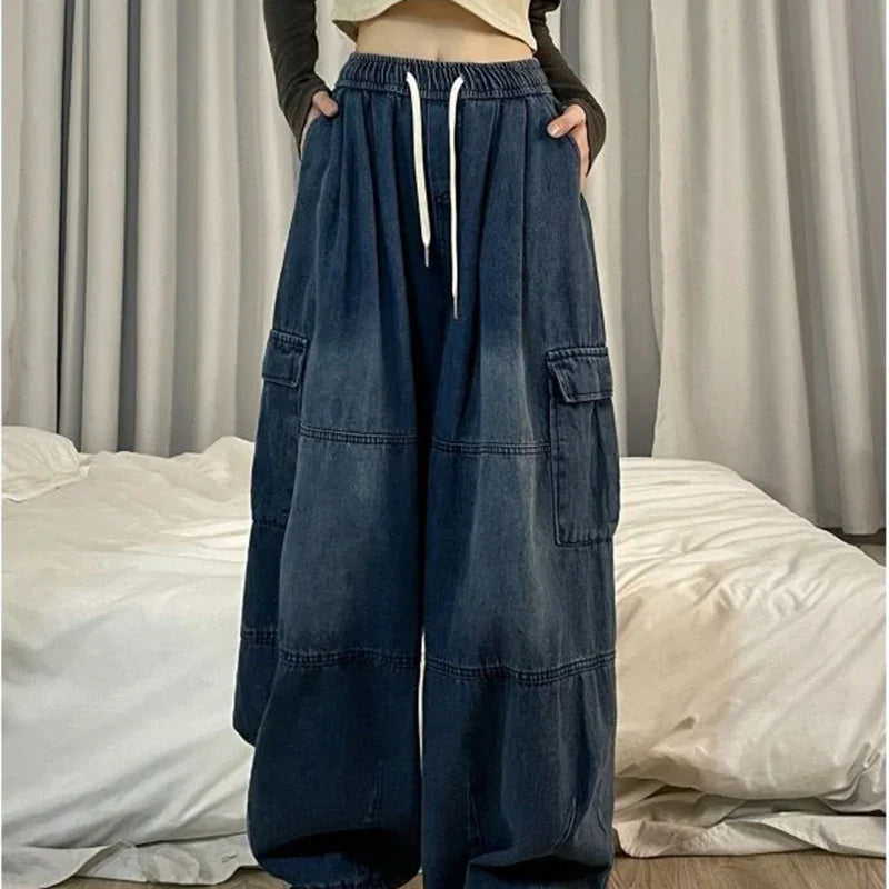 VILZSTUDIOS Vintage Blue Cargo Jeans