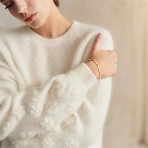 VILZSTUDIOS Flowers Embroidered Knitted Sweater