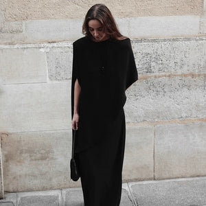 VILZSTUDIOS Elegant Loose Blouse with Shoulder Pads