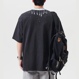 VILZSTUDIOS Loose Fit Casual Cotton T-Shirt