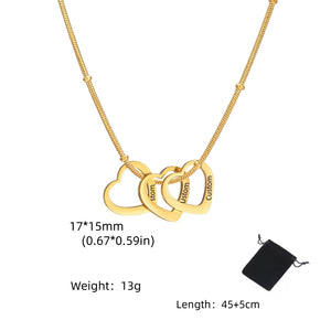 VILZSTUDIOS Customized Name Date Love Necklace