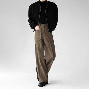 VILZSTUDIOS Luxury Woolen Wide Leg Casual Pants
