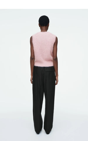 VILZSTUDIOS Classic Pink Mohair Blend Vest