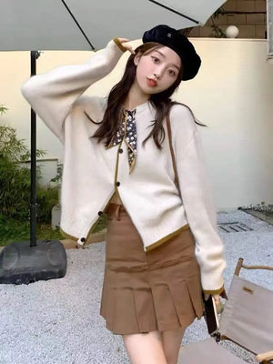 VILZSTUDIOS Ribbon Bow-Tie Cardigan