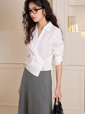 VILZSTUDIOS Versatile Asymmetrical Waist Shirt