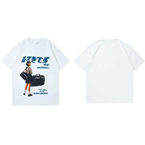 VILZSTUDIOS Japanese Graphic Casual Loose T-Shirt