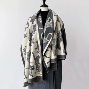 VILZSTUDIOS Animal Printed Cashmere Scarves