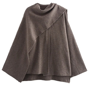 VILZSTUDIOS Elegant Knit Cloak Sweater