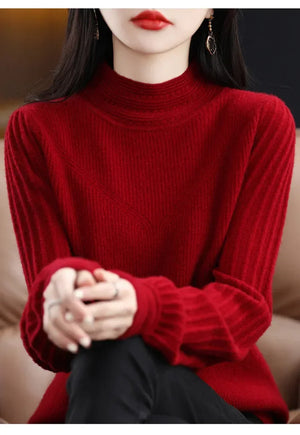 VILZSTUDIOS Cozy Knit High Collar Sweater